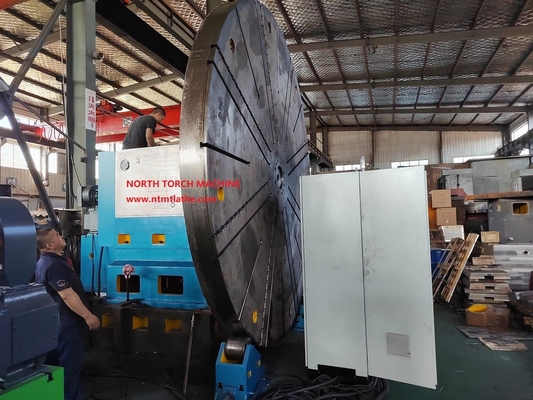 Large Heavy Duty Horizontal Flange Turning Lathe For Machining 5000 Mm Flange