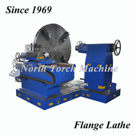 Universal Flange Lathe , Conventional Industrial Metal Lathe Stable Performance