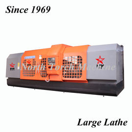 Flat Bed CNC Lathe Machine , Horizontal Turning Lathe For Turning Steel Roll