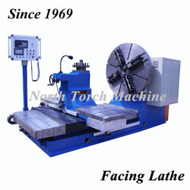 Flat Bed CNC Lathe Machine , Metal Turning Lathe Mill Cylinder Use