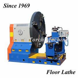 Semi Automatic Flange Horizontal Turning Lathe Floor Type Low Noise