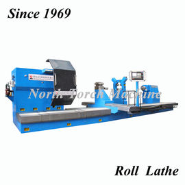 Professional Steel Cnc Roll Turning Lathe Machine PLC Control Easy Operation