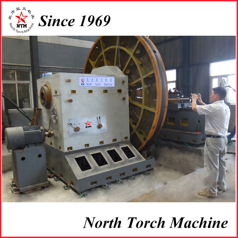 Facing Horizontal CNC Lathe For Machining 5000 Mm Diameter Flywheel And
