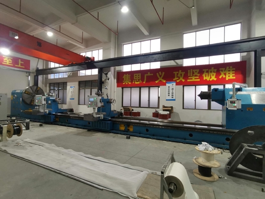 Conventional Lathe Machine For Turning Wind Power Shaft Turbine Cylinder