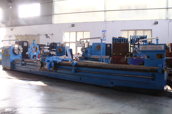 Conventional Lathe Machine For Turning Wind Power Shaft Turbine Cylinder