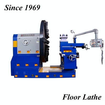 Facing Horizontal CNC Lathe For Machining 5000 Mm Diameter Flywheel And Flange