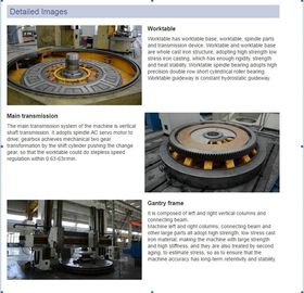 Stable CNC Vertical Lathe Machine Single Column For Facing In Bearing Low Noise