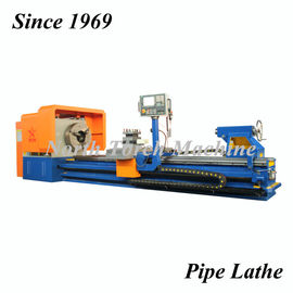 Pipe Threading Cnc Turning Lathe Machine Big Spindle Bore Diameter