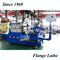 Turning Flange Lathe Flat Bed Engine Geared Floor Type With 1400 Mm Swing