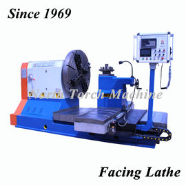 Metal Horizontal Lathe Machine , 32T 45T Flange Cnc Turning Lathe Machine