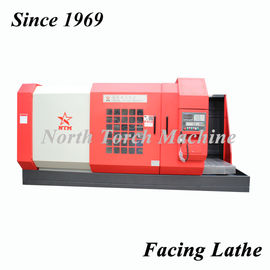 Flat Bed CNC Lathe Machine , Metal Turning Lathe Mill Cylinder Use