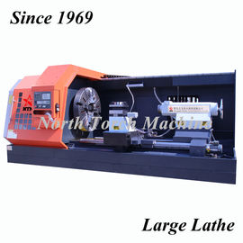 Industrial Horizontal Lathe Machine With 2 Guide Rails For Turning Crankshaft