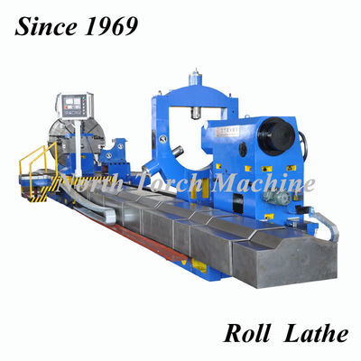 Heavy Horizontal Roll Turning CNC Lathe For Casting Roller Cylinder Shaft