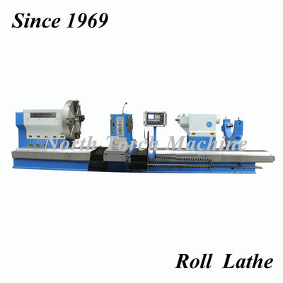 Heavy Horizontal Roll Turning CNC Lathe For Casting Roller Cylinder Shaft